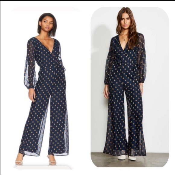 Anthropologie Pants - Anthro Ali & Jay Cosmic Love Navy Gold Jumpsuit NWOT